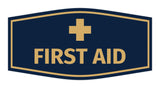 Signs ByLITA Fancy First Aid Sign with Adhesive Tape, Mounts On Any Surface, Weather Resistant, Indoor/Outdoor Use