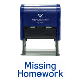 Missing Homework Teacher Self Inking Rubber Stamp