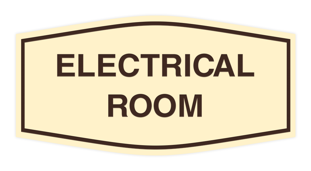 Fancy Electrical Room Sign