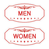 Victorian Men Women Sign Set