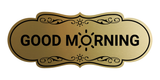 Designer Good Morning Wall or Door Sign