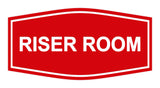 Red Signs ByLITA Fancy Riser Room Sign