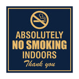 Signs ByLITA Square Absolutely No Indoor Smoking Thank You Sign