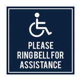 Signs ByLITA Square please ring bell for assistance Sign