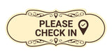 Designer Please Check In Wall or Door Sign