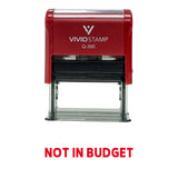 Not In Budget Self Inking Rubber Stamp