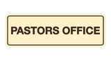 Signs ByLITA Standard Pastors Office Sign