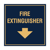 Signs ByLITA Square Fire extinguisher Sign with Adhesive Tape, Mounts On Any Surface, Weather Resistant, Indoor/Outdoor Use