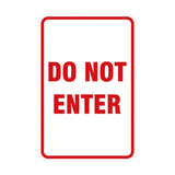 Portrait Round Do Not Enter Sign