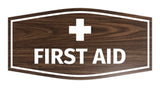 Signs ByLITA Fancy First Aid Sign with Adhesive Tape, Mounts On Any Surface, Weather Resistant, Indoor/Outdoor Use