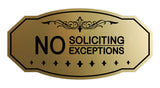 Victorian No Soliciting No Exceptions Sign