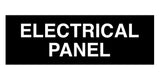  Black Standard Electrical Panel Sign