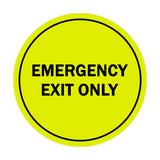 Circle Emergency Exit Only Sign