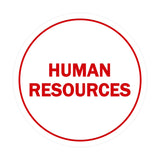 Signs ByLITA Circle Human Resources Sign