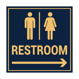 Signs ByLITA Square Restroom Sign