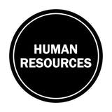 Signs ByLITA Circle Human Resources Sign