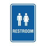 Portrait Round Unisex Restroom Sign