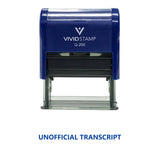Unofficial Transcript Self Inking Rubber Stamp