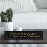 World's Coolest HR Business Partner 2"x10" Novelty Nameplate Desk Sign