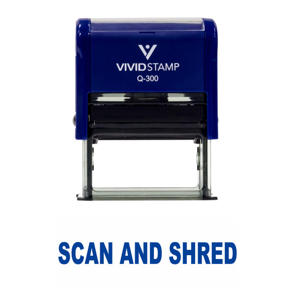 Scan And Shred Self Inking Rubber Stamp – Pacific Sign and Stamp