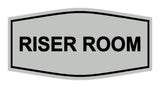Lt Gray Signs ByLITA Fancy Riser Room Sign