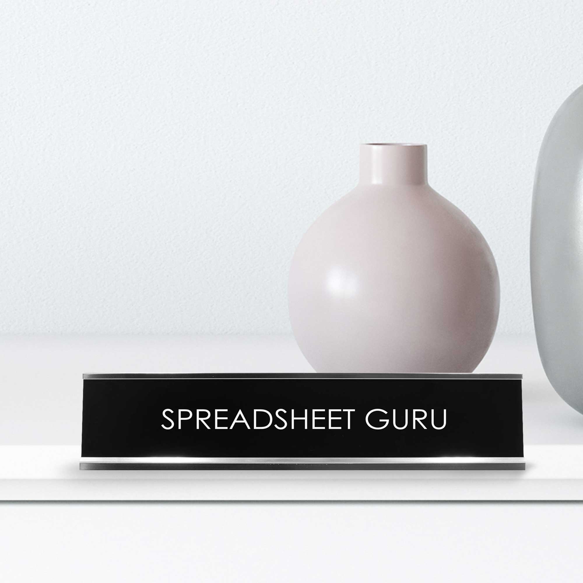 Spreadsheet Guru Novelty Desk Sign