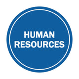 Signs ByLITA Circle Human Resources Sign