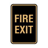 Portrait Round Fire Exit Sign
