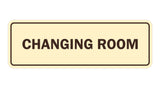 Ivory / Dark Brown Signs ByLITA Standard Changing Room Sign