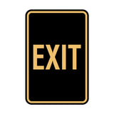 Portrait Round Exit Sign