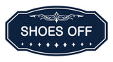 Victorian Shoes Off Sign