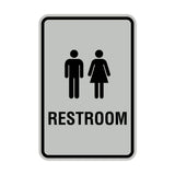 Portrait Round Unisex Restroom Sign