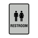 Portrait Round Unisex Restroom Sign