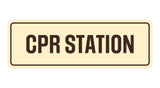 Standard Cpr Station Sign