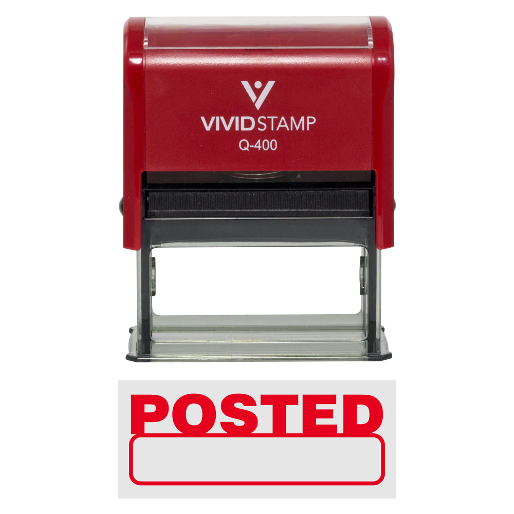 Basic Posted Self-Inking Office Rubber Stamp