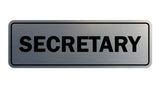 Signs ByLITA Standard Secretary Sign
