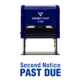 Second Notice Past Due Self Inking Rubber Stamp