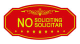 Victorian No Soliciting No Solicitar Sign