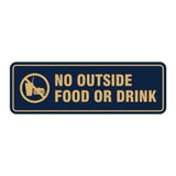 Standard No Outside Food Or Drink Sign