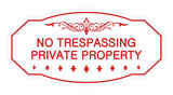 Victorian No Trespassing Private Property Sign