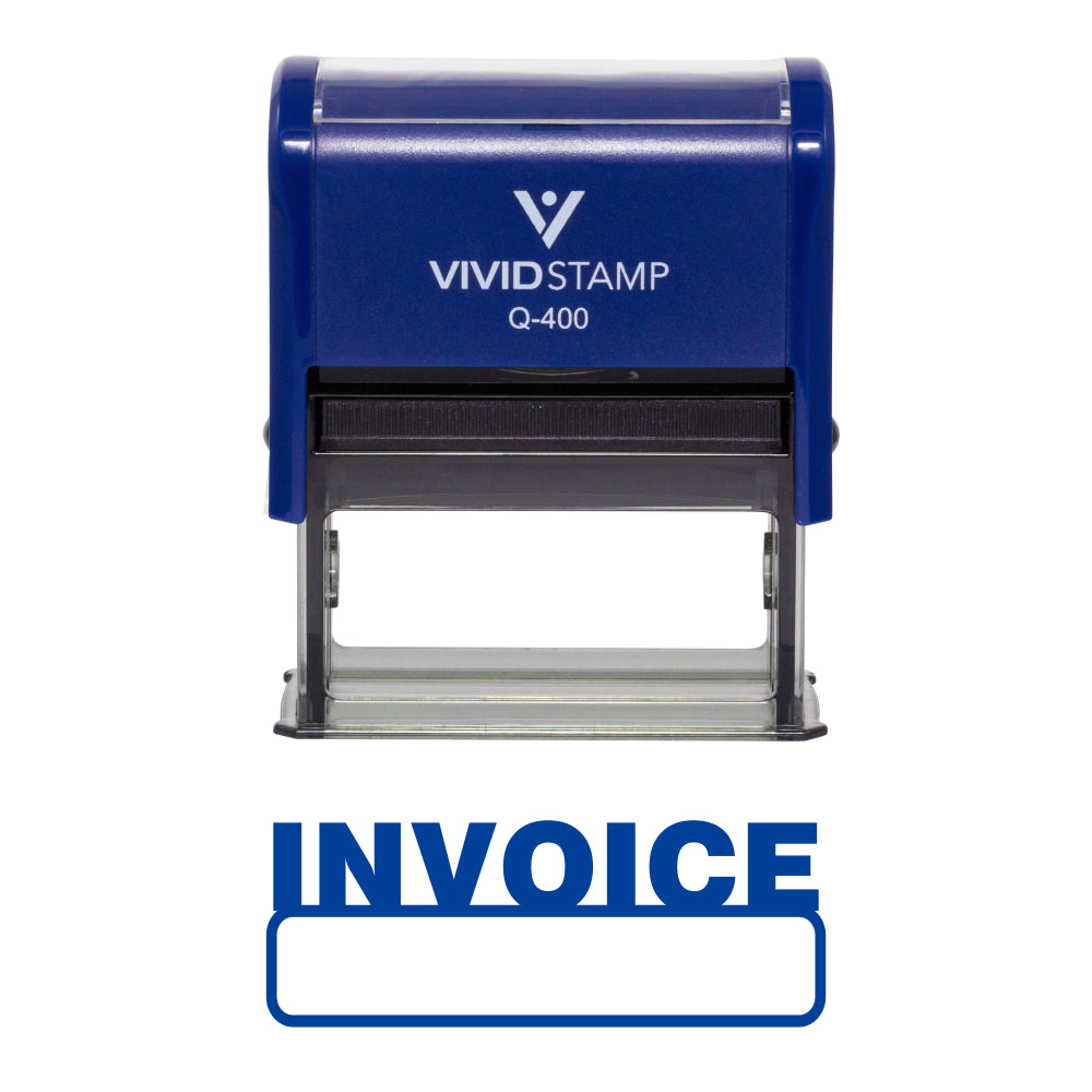 Basic Invoice Self Inking Rubber Stamp