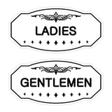 Victorian Ladies And Gents Sign Set