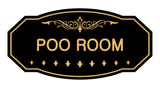 Victorian Poo Room Sign