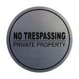 Signs ByLITA Circle No Trespassing Private Property Sign