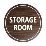 Signs ByLITA Circle Storage Room Sign