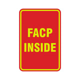 Portrait Round Facp Inside Sign