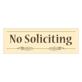 Decorative No Soliciting Sign