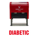 Diabetic Self Inking Rubber Stamp