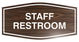 Signs ByLITA Fancy Staff Restroom Sign