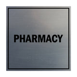 Signs ByLITA Square Pharmacy Sign with Adhesive Tape, Mounts On Any Surface, Weather Resistant, Indoor/Outdoor Use